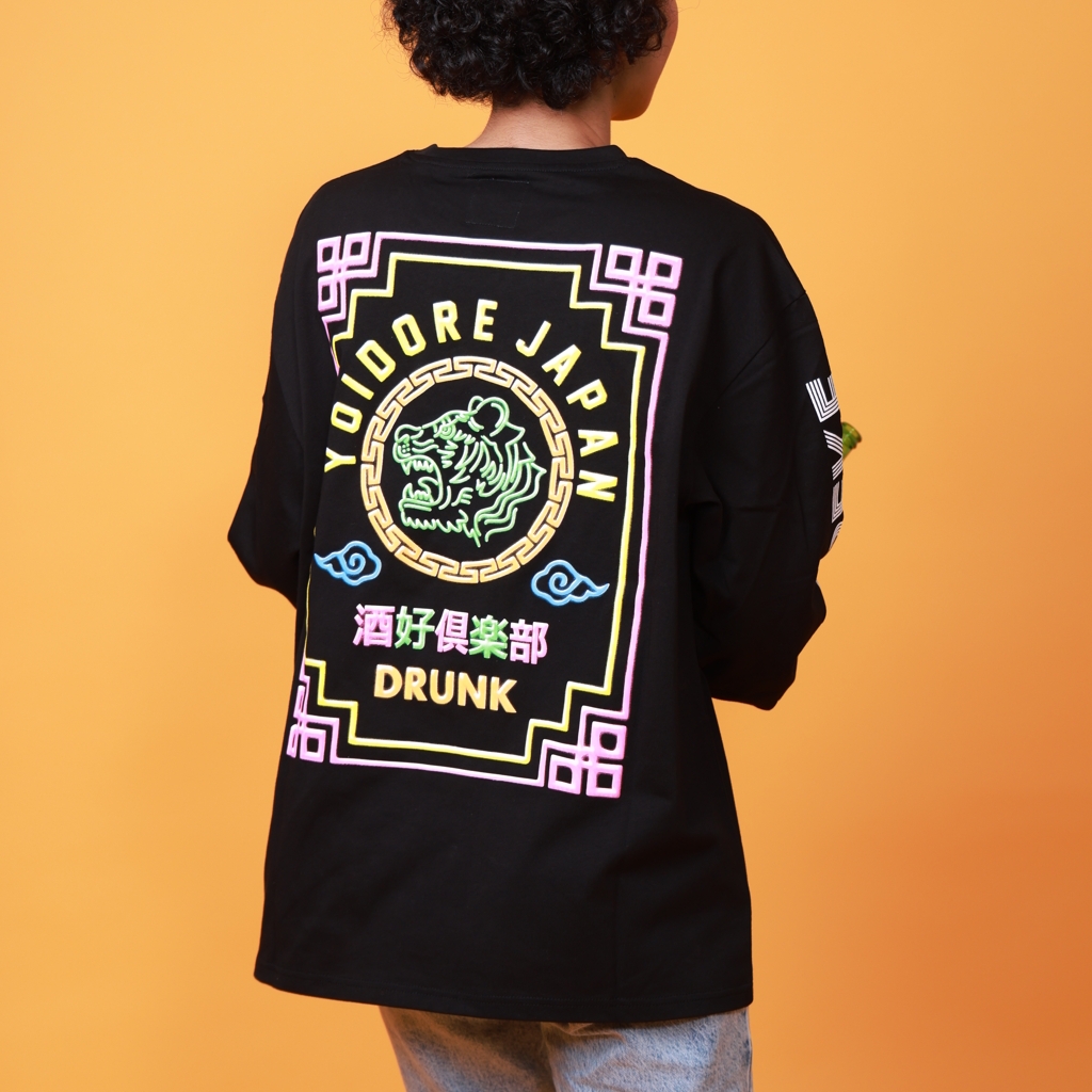 [ヨイドレ]へべれけ ネオン L/S TEE