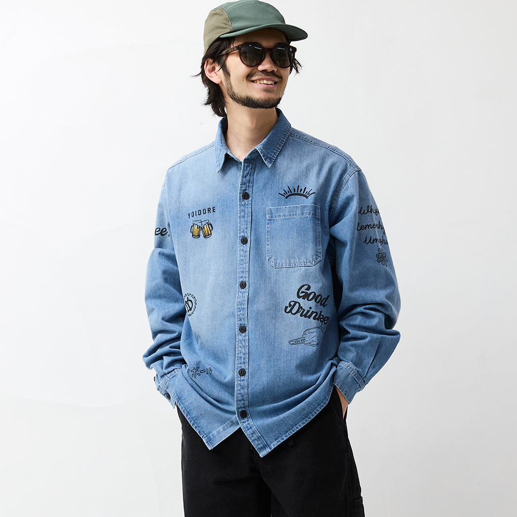 [ヨイドレ]ヴィンテージ 栓抜き らくがき シャツ