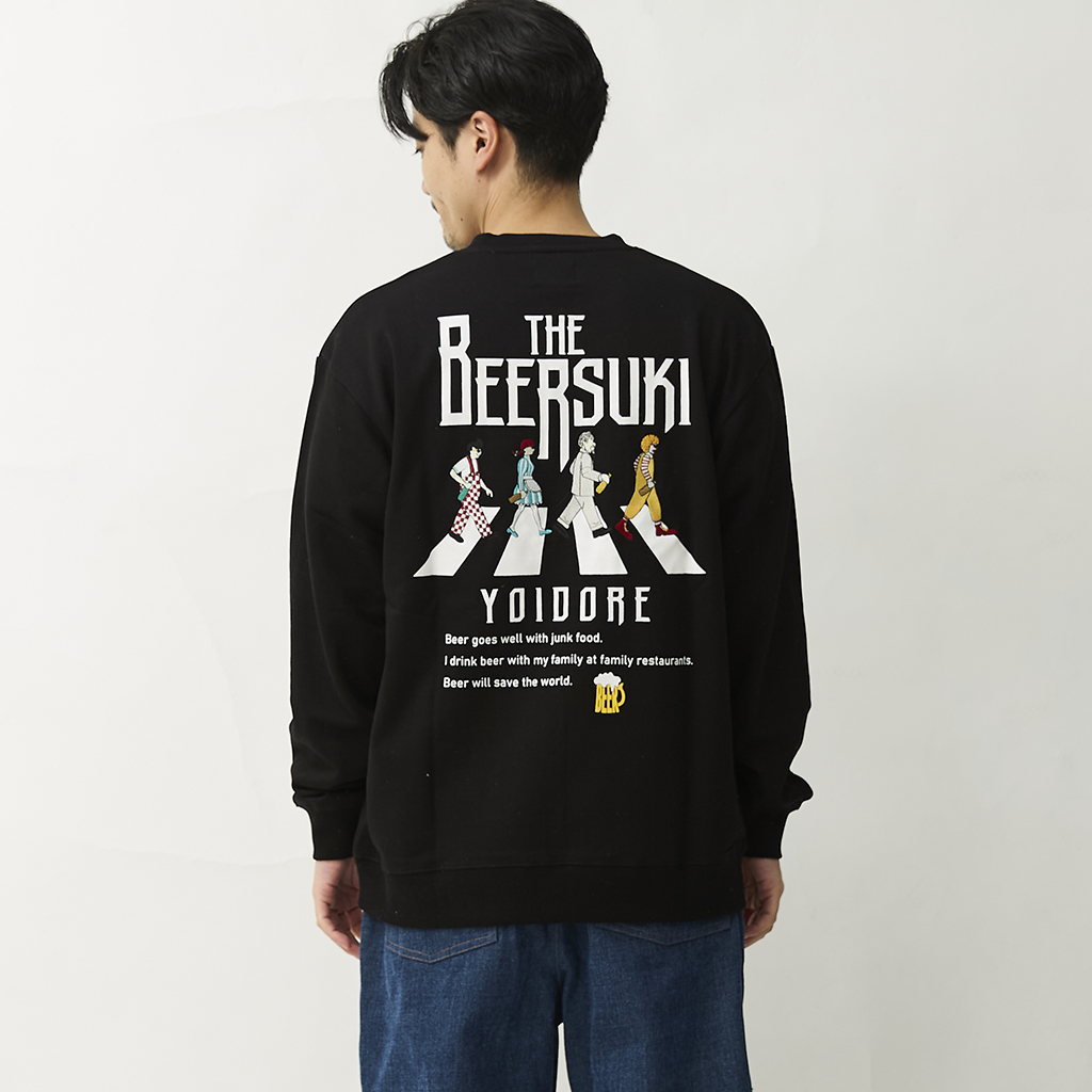 [ヨイドレ]BEER SUKI クルーネックスウェット
